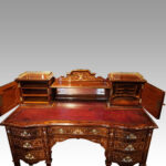 Victorian inlaid rosewood desk by James Shoolbred - Image 5