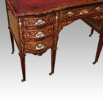 Victorian inlaid rosewood desk by James Shoolbred - Image 7