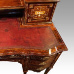 Victorian inlaid rosewood desk by James Shoolbred - Image 11