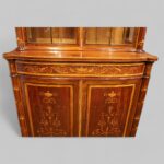 Victorian inlaid mahogany display cabinet - Image 9