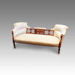 Victorian Inlaid rosewood double ended sofa