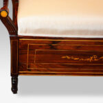 Victorian inlaid rosewood duet stool - Image 8