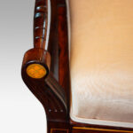 Victorian inlaid rosewood duet stool - Image 6