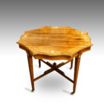 Victorian inlaid rosewood shaped centre table