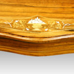 Victorian inlaid rosewood shaped centre table - Image 5