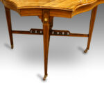 Victorian inlaid rosewood shaped centre table - Image 6
