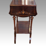 Victorian inlaid rosewood side-table - Image 4