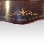 Victorian inlaid rosewood side-table - Image 5