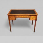 Victorian inlaid rosewood writing table