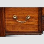 Victorian inlaid rosewood writing table - Image 9