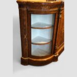 Victorian inlaid walnut 4 door credenza - Image 11