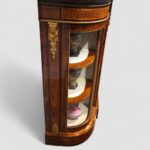 Victorian inlaid walnut 4 door credenza - Image 5