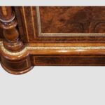 Victorian inlaid walnut 4 door credenza - Image 8