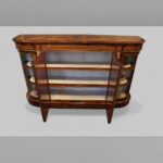 Victorian inlaid walnut 4 door credenza - Image 8