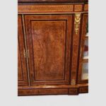 Victorian inlaid walnut 4 door credenza - Image 10