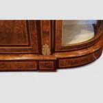 Victorian inlaid walnut 4 door credenza - Image 11