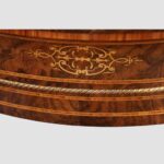Victorian inlaid walnut 4 door credenza - Image 4