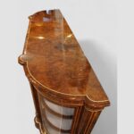 Victorian inlaid walnut 4 door credenza - Image 2