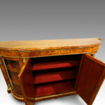 Victorian inlaid walnut 4 door credenza Now Sold - Image 6