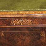 Victorian inlaid walnut Davenport desk - Image 8