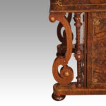 Victorian inlaid walnut Davenport desk - Image 9