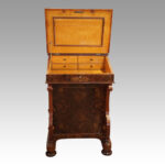 Victorian inlaid walnut Davenport desk - Image 11