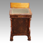 Victorian inlaid walnut Davenport desk - Image 6