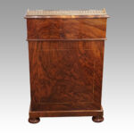Victorian inlaid walnut Davenport desk - Image 4