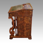 Victorian inlaid walnut Davenport desk - Image 2