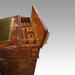 Victorian inlaid walnut Davenport desk - Image 3