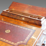 Victorian inlaid walnut Davenport desk - Image 3