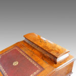 Victorian inlaid walnut Davenport desk - Image 8