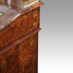 Victorian inlaid walnut Davenport desk - Image 5