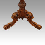 Victorian inlaid walnut wine table - Image 8