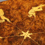 Victorian inlaid walnut wine table - Image 9