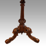 Victorian inlaid walnut wine table - Image 6