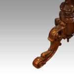 Victorian inlaid walnut wine table - Image 4