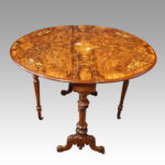 Victorian inlaid walnut Sutherland table