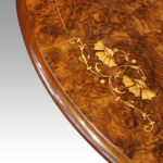 Victorian inlaid walnut Sutherland table - Image 6