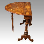 Victorian inlaid walnut Sutherland table - Image 5