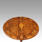 Victorian inlaid walnut Sutherland table - Image 2
