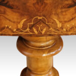 Victorian inlaid walnut backgammon table - Image 7