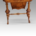Victorian inlaid walnut backgammon table - Image 9