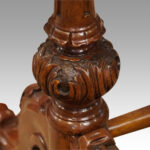 Victorian inlaid walnut backgammon table - Image 13