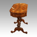 Victorian inlaid walnut backgammon table - Image 10