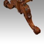 Victorian inlaid walnut backgammon table - Image 6