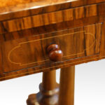 Victorian inlaid walnut card table - Image 9