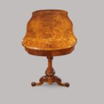 Victorian inlaid walnut card table - Image 11