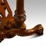 Victorian inlaid walnut card table - Image 5