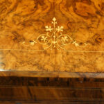 Victorian inlaid walnut card table - Image 4